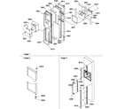 Amana SRD325S5L-P1199402WL freezer door diagram
