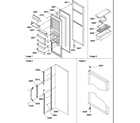Amana SXD520SL-P1182402WL refrigerator door and accessories diagram