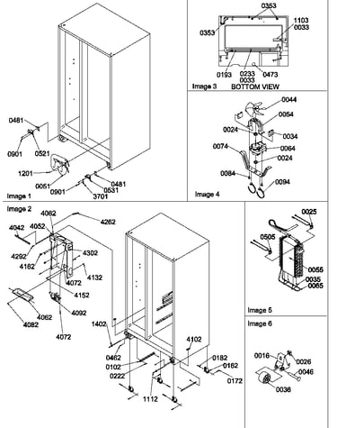 Drain system, rollers, and evaporator assy