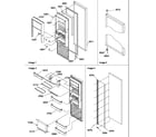 Amana SRD520SE-P1186302WE refrigerator door diagram