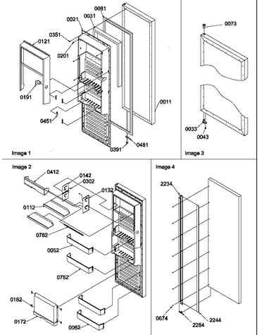 Refrigerator door