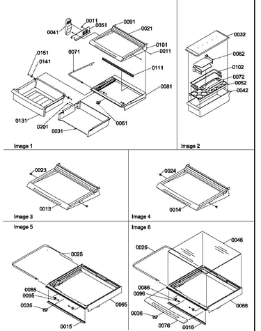 Deli, shelves, crisper assemblies and accessories