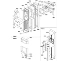 Amana SRD27S4L-P1190306WL freezer door diagram