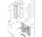 Amana SR520SW-P1183002WW freezer door and toe grille diagram
