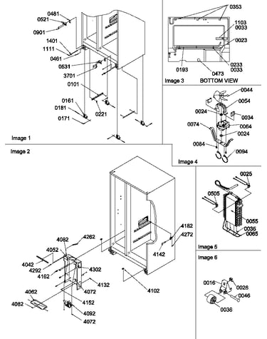 Drain systems, rollers, and evaporator assy