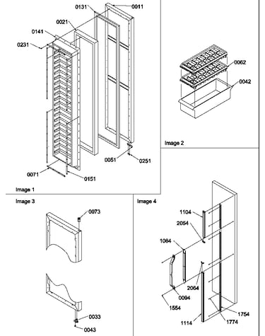 Freezer door and accessories