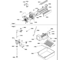 Amana SG521SW-P1197003WW ice maker parts and add on ice maker kit diagram