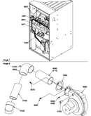 Wiring/blower pipe