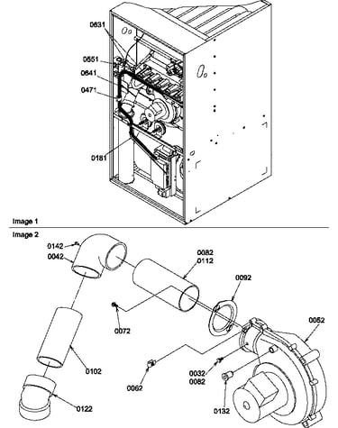 Wiring/blower pipe