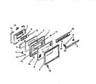 Caloric RST308U-P1130723NK oven door diagram