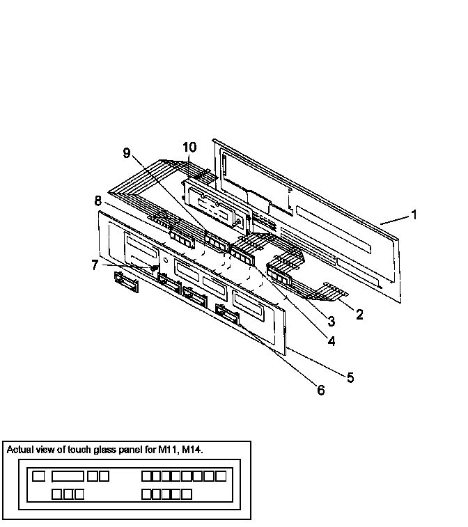 CONTROL PANEL (ACO27DE/P1172603S) (ACO27DEW/P1172604S) (ACO27SE/P1172601S) (ACO27SEW/P1172602S) (FDC2502WW/P1132327NW) (FDC2902WW/P1132325NW)