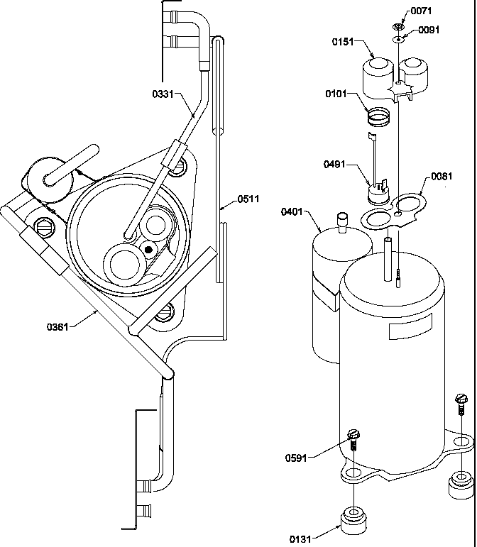 Compressor/tubing