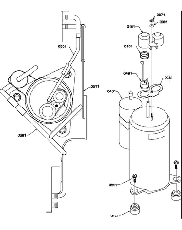 Compressor/tubing