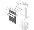 Amana 8V2S/P1212701R cabinet front & wrapper diagram
