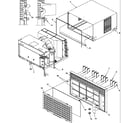 Amana 10C5EZ/P1206003R outercase & front assemblies diagram