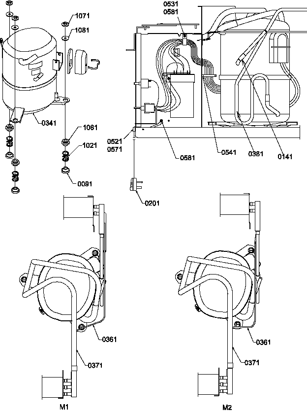 Compressor/tubing