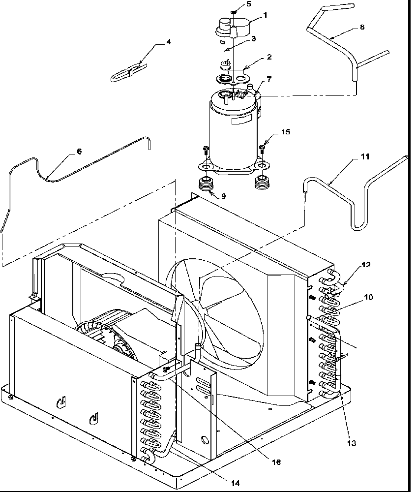 Compressor & tubing arrangements
