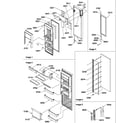Amana SRDE520SBW-P1183104WW refrigerator door diagram
