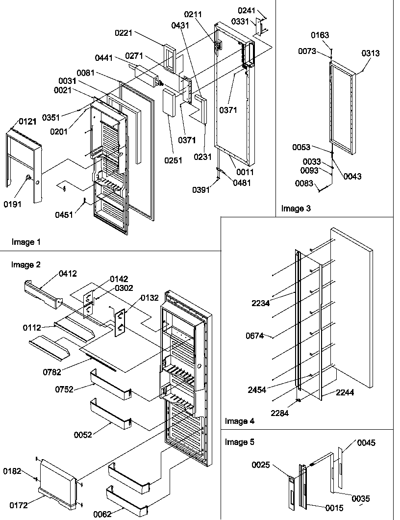Refrigerator door