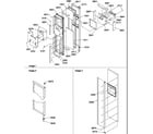 Amana SRDE520SBW-P1183104WW freezer door diagram