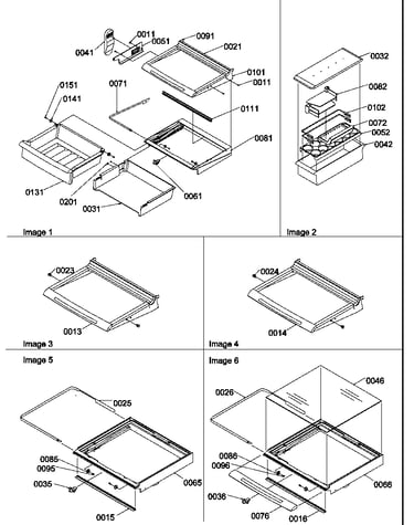 Deli, shelves, crisper assemblies and accessories