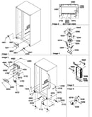 Drain systems, rollers, and evaporator assy