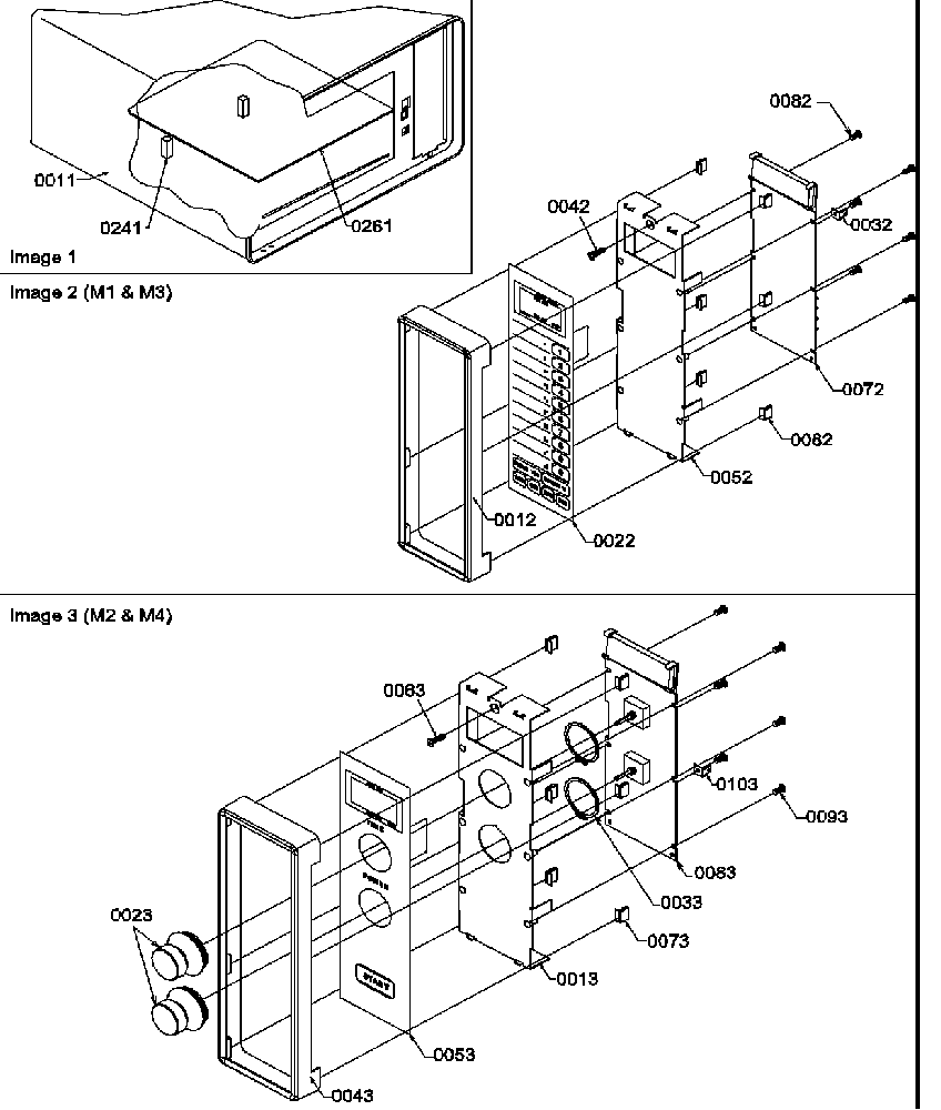 SHELF/CONTROL PANELS