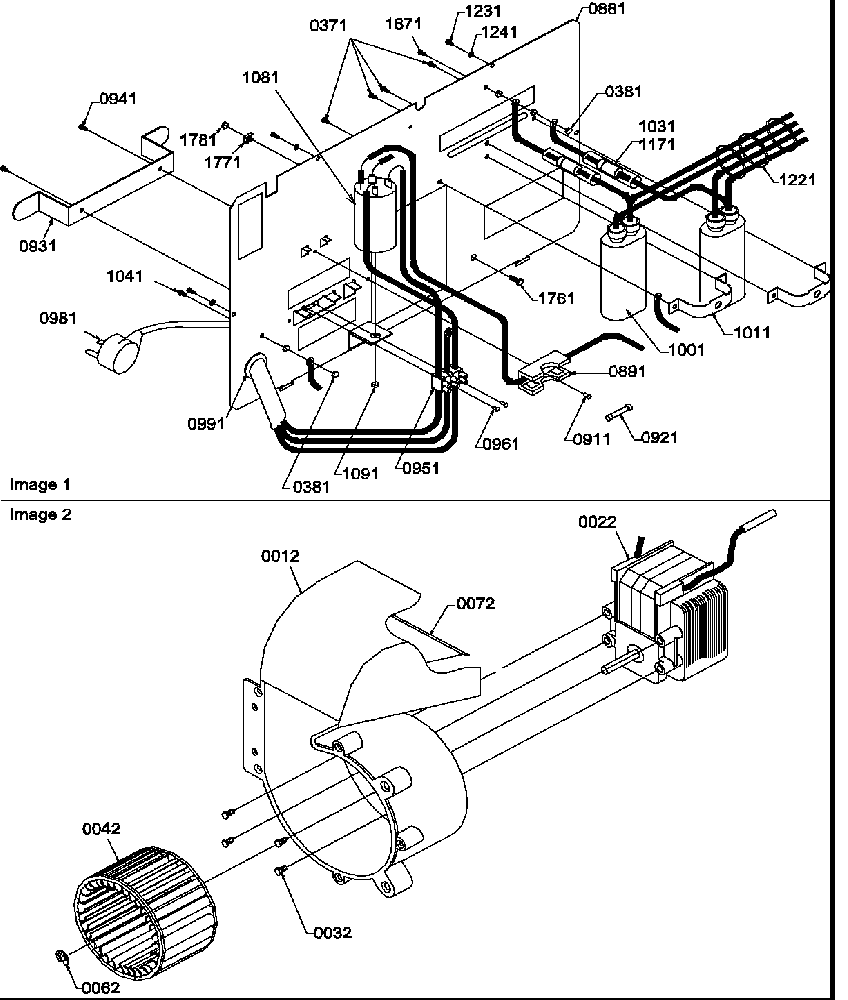 Rear panel/blower