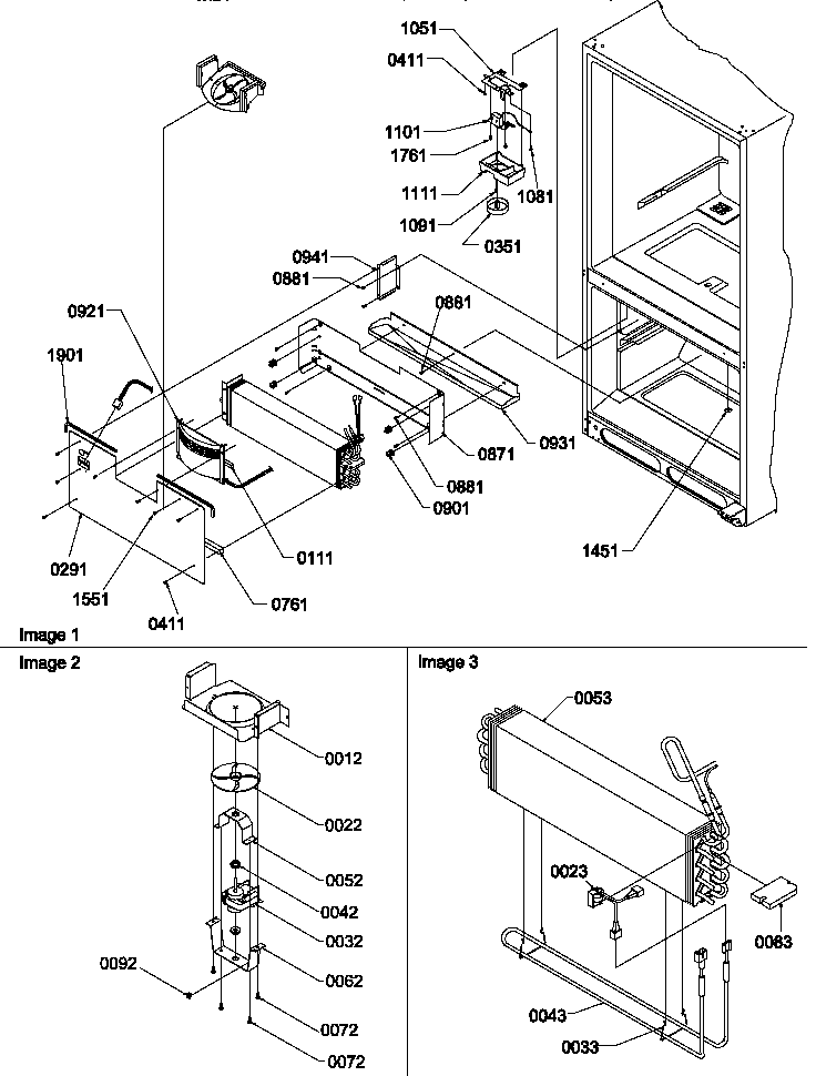 EVAPORATOR & FREEZER CONTROL ASSEMBLY