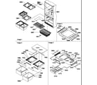 Amana BX20S5E-P1196507WE shelving assemblies diagram