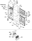Door, hinges and accessories