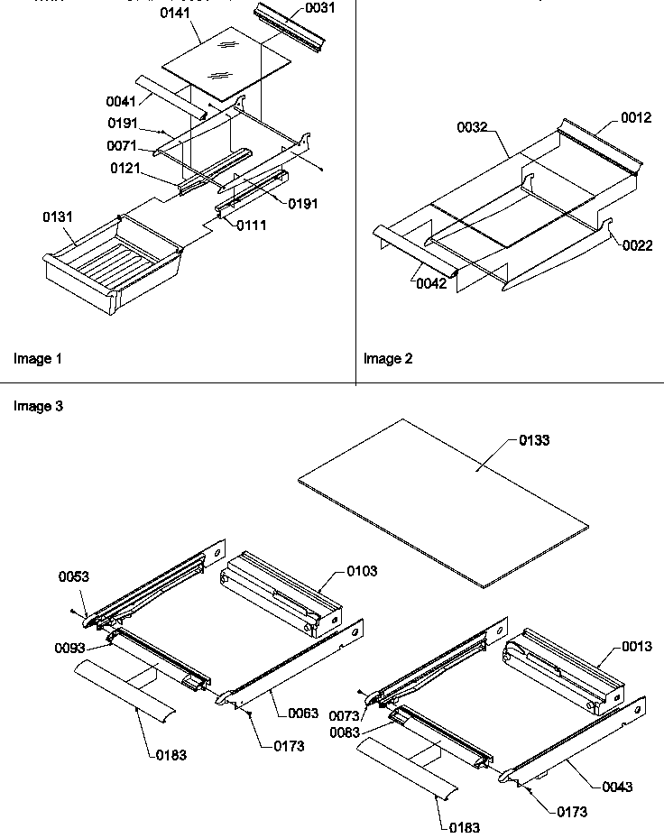 Shelving assemblies