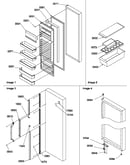 Refrigerator door and accessories