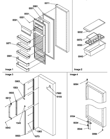 Refrigerator door and accessories