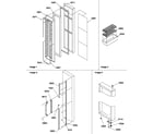 Amana SS21SW-P1193802WW freezer door and accessories diagram