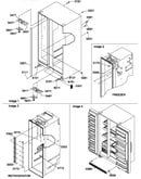 Cabinet parts and toe grille