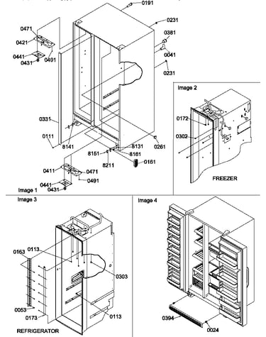 Cabinet parts and toe grille