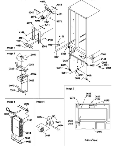 Drain system, rollers, and evaporator assy