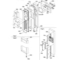 Amana SPD25TE-P1303505WE freezer door diagram