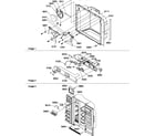 Amana SPD25TW-P1303505WW ice & water cavity, electronic bracket, & toe grille diagram