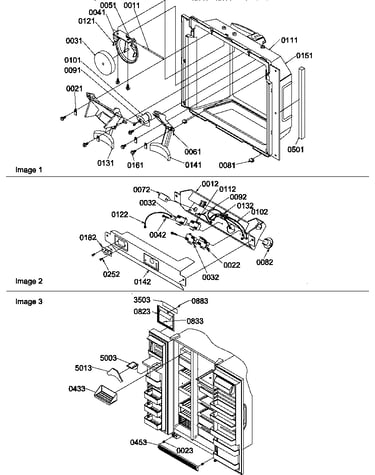 Ice & water cavity, electronic bracket, & toe grille