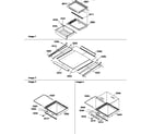 Amana SPD25TE-P1303505WE deli, shelf, and crisper assemblies diagram