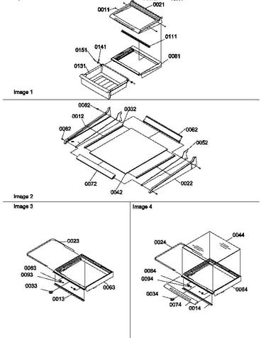 Deli, shelf, and crisper assemblies