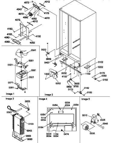 Drain system, rollers, and evaporator assy