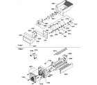Amana SPD25TE-P1303505WE ice bucket auger and ice maker parts diagram