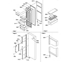 Amana SG19SL-P1193702WL refrigerator door and accessories diagram