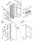Refrigerator door and accessories
