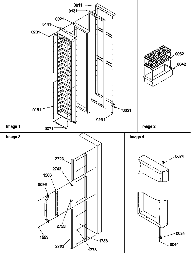 Freezer door and accessories