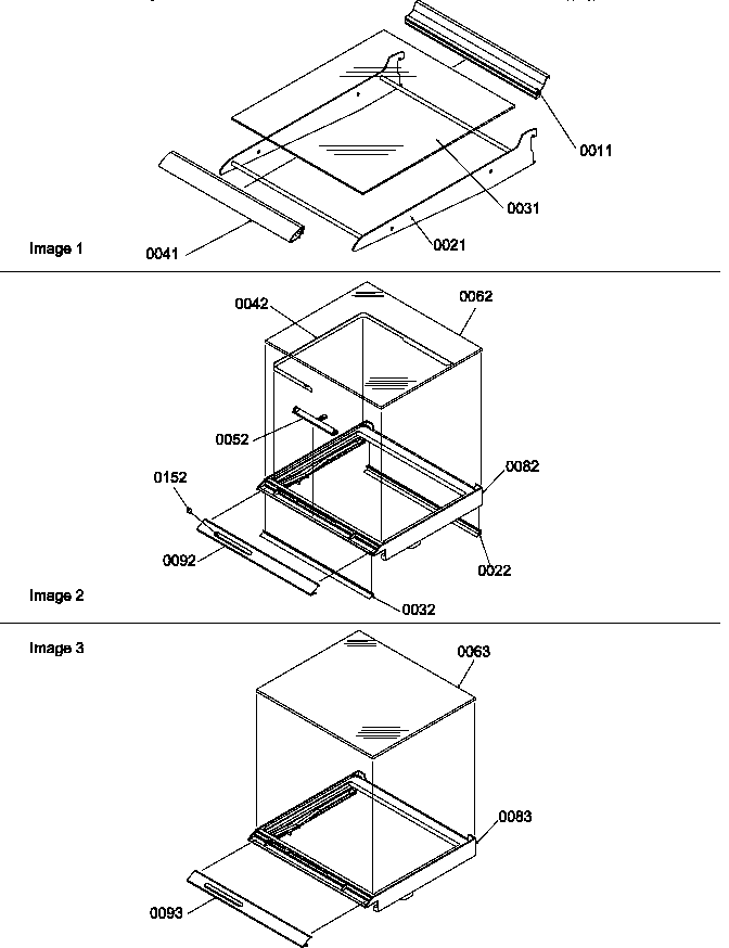 Shelf and crisper assemblies