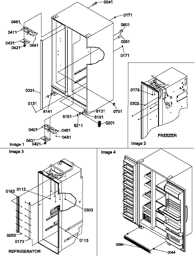 Cabinet parts and toe grille